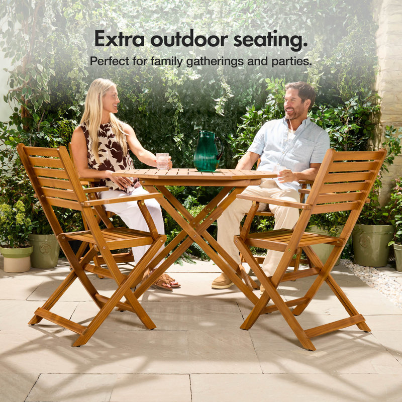 Folding Patio Dining Armchair