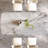 Beige Rectangular Marble Tabletop Dining Table-6542402