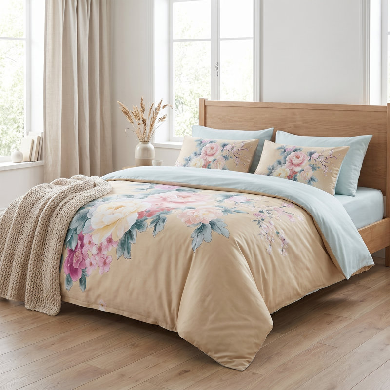 Ensemble de housse de couette floral