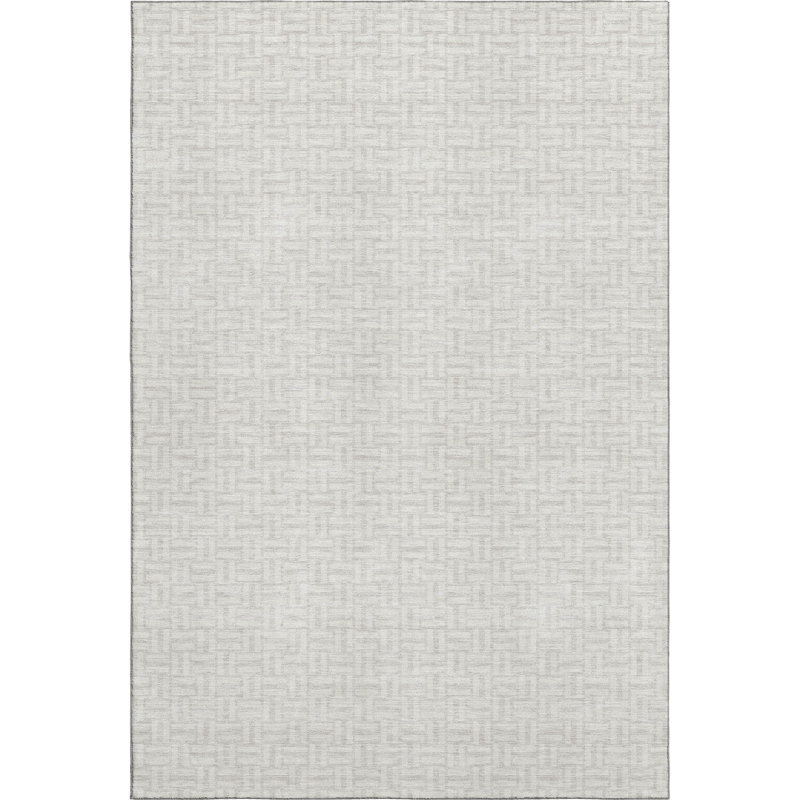 Premium Machine Washable Prisco Ivory Rug, Rectangle 10' x 14'