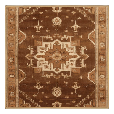 Machine Washable Persian Brown Area Rug