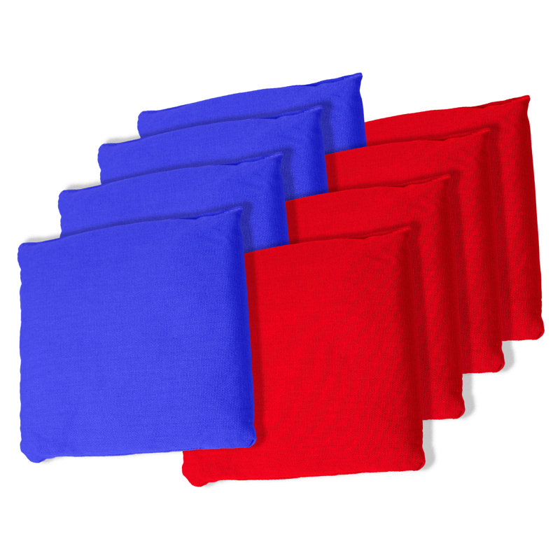 Pure Garden Plastic Cornhole Bags, Blue/Red