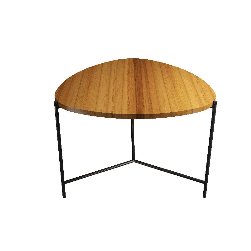 Table basse Clean Accord, H 16,93 po x L 23,62 po x l 23,62 po, Teck
