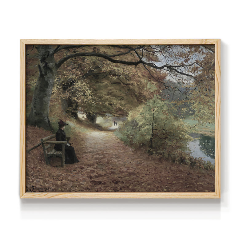 Paysages rétro-CCLXV III - impression encadrée - réaménageable, H 22 po x l 28 po, Naturel