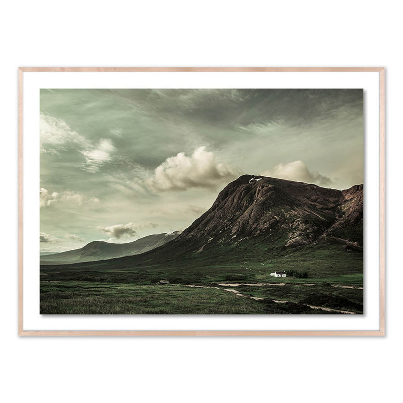 Scotland I Print by Joe Mania, 44" H x 60" W x 2.5" D, Natural