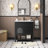 30" Freestanding Single Solid Wood Frame Bathroom Vanity with Composite Solid Surface Top