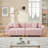 Yore 89" Velvet Upholstered Sofa with Channel Tufting & Throw Pillows-114611261