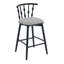 Tabouret de bar d'intérieur en bois avec revêtement en tissu, ensemble de 2-2105419387-2105419389