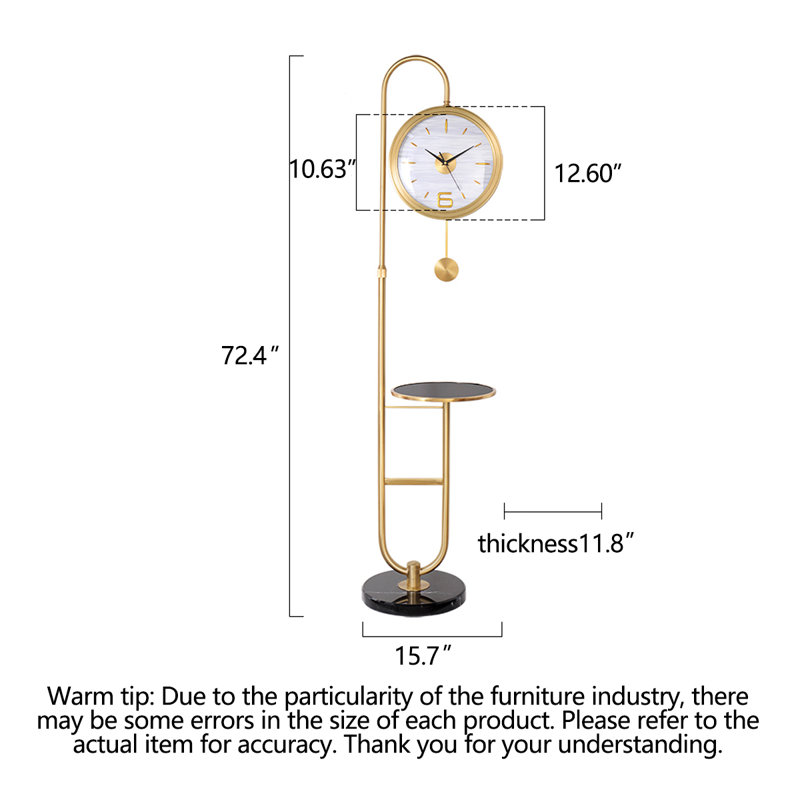 Horloge murale moderne et luxueuse