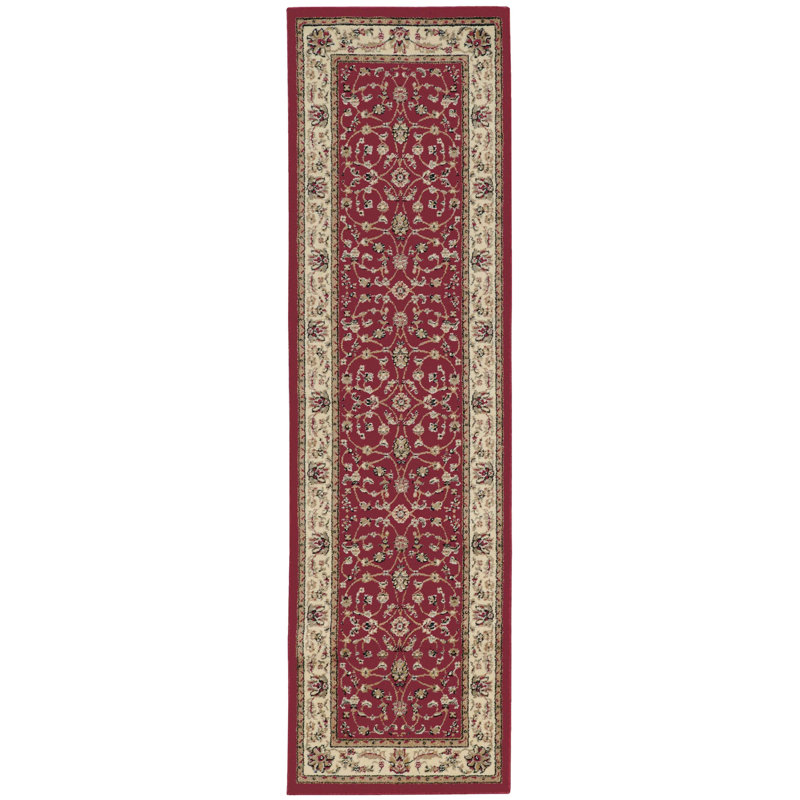 Bellevue Red Area Rug, Runner 2'2" x 7'7"