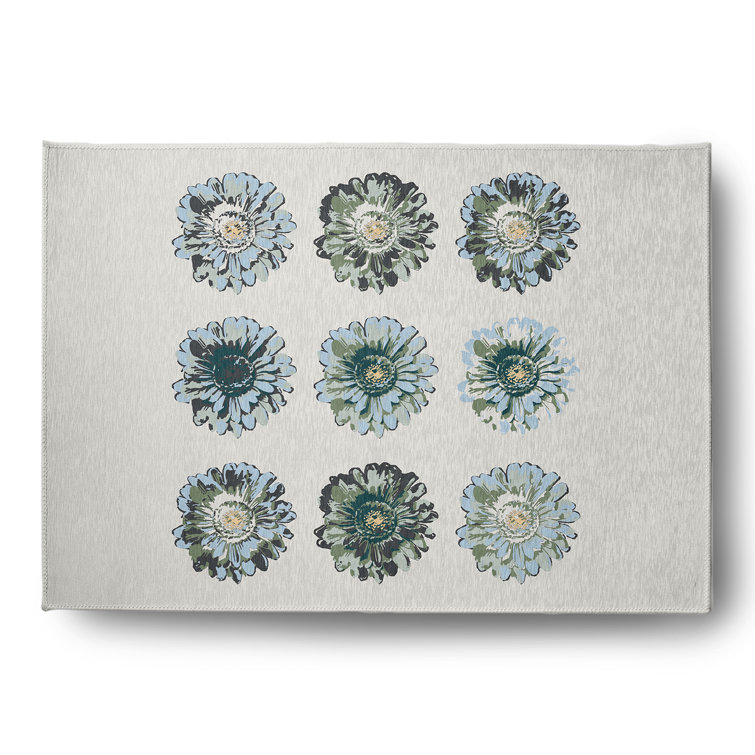 Chenille Floral Indoor Rug