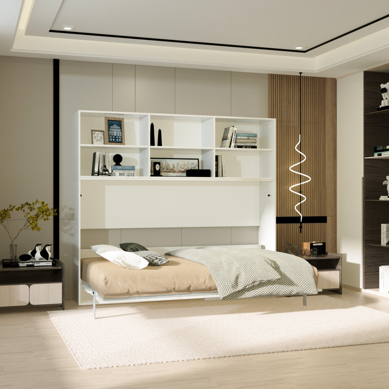 Lit simple peu encombrant avec tablette