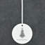 Carley Our First Christmas Circle Shaped Ceramic Ornament