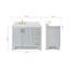 ARIEL Taylor 42.25 Single Sink Bathroom Vanity with Man-Made Stone Top-Oval-661486141-635474370-635474380