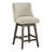 Granville Swivel Upholstered Counter Stool with Solid Wood Frame-66691622