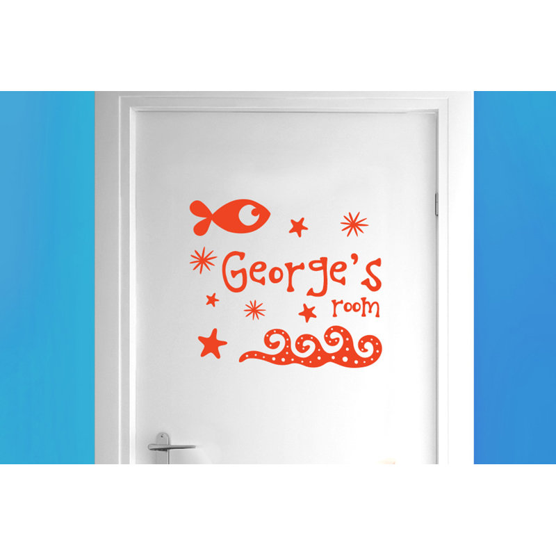 Nautical & Beach Wall Decal, Orange