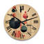 Horloge murale en bois massif Mita-1129264850