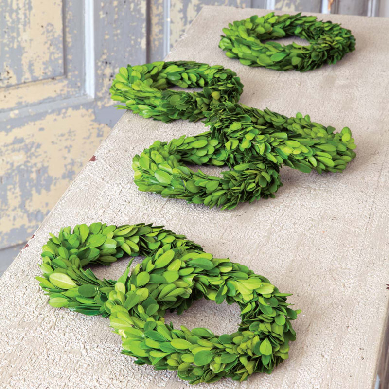 Preserved Boxwood 6" Greenery Wreath