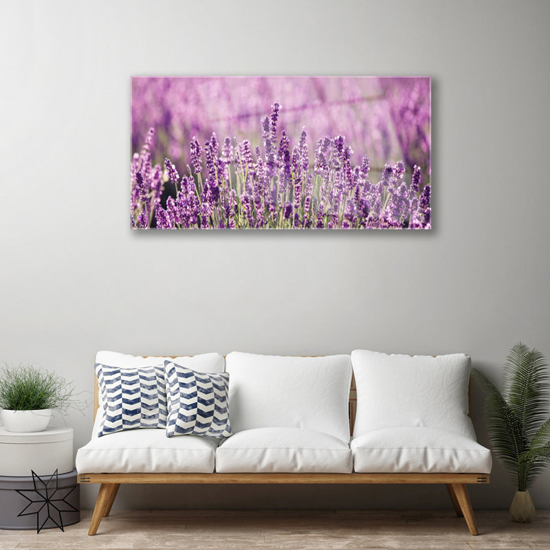 Floral Flowers - Unframed Photograph on Glass