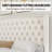 3 Pieces Classic Vintage And Contemporary Queen Bedroom Set, Cream-117320821-117320822