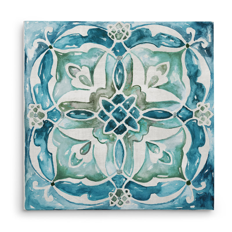 " Caribbean Tile III Acrylic ", 40" H x 40" W x 1.5" D
