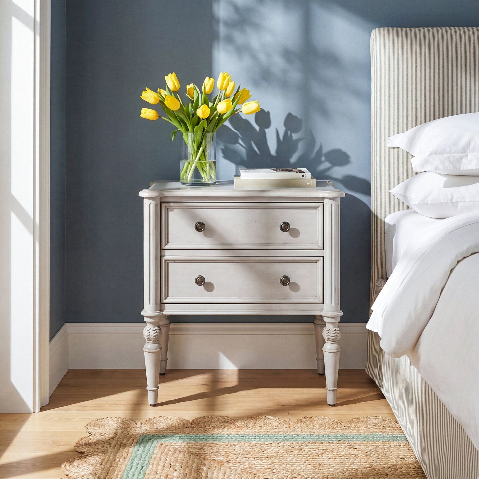 2-Drawer Accent Chest, Gray