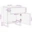 Naiya 50cm W Steel Bedside Table-505650940