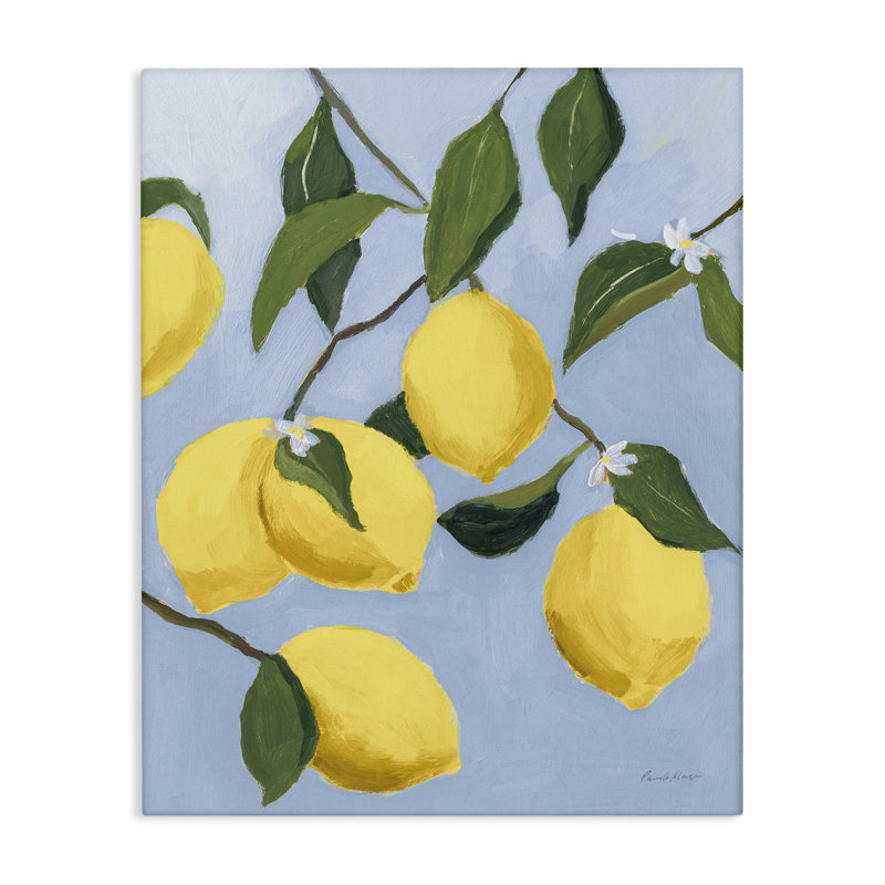 «Winding Lemon Tree», art mural sur toile par Pamela Munger, H 20 po x l 16 po