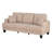 84.25" Modern 3-Seat Upholstered Square Arm Sofa with Cup Holders, Pockets, and USB Prots-343265546