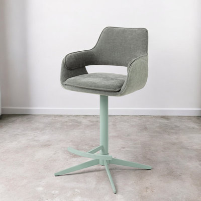 Natsuki Upholstered Counter Stool with Metal Frame