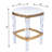 Riverton Acrylic and Faux Leather 24'' H Counter Stool-1804945389