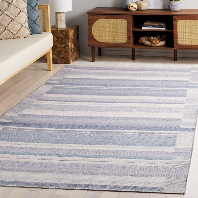 Keyania Performance Striped Rug, Rectangle 5' x 8'