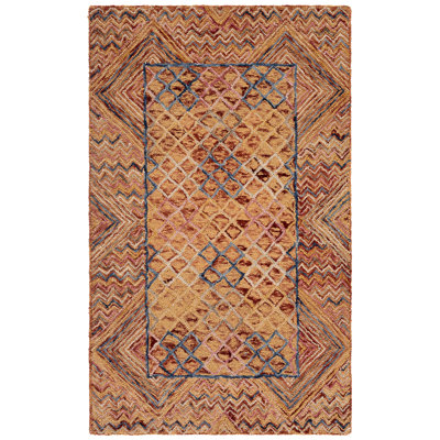 Deyoung Hand Tufted Wool Geometric Rug
