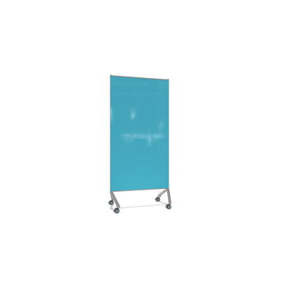 Mobile Glassboard Ghent No Glass Freestanding Metal Glass Board