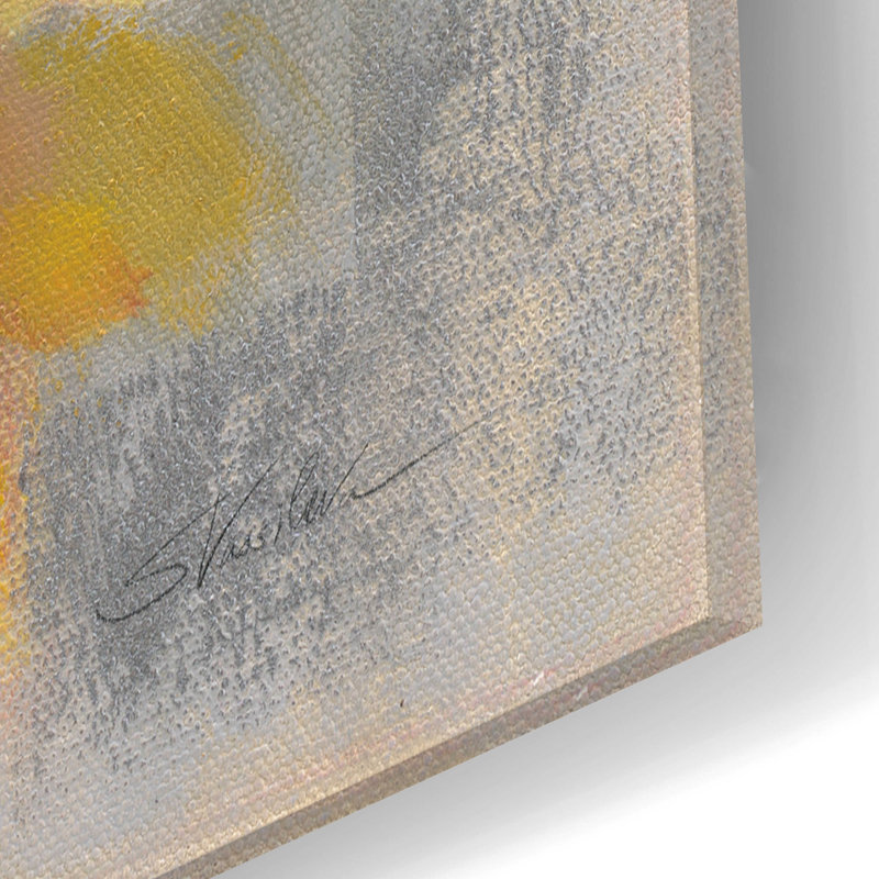 Yellow Roses I by Silvia Vasileva - Unframed Painting, 12" H x 12" W x 0.13" D