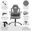 Inbox Zero Adjustable Faux Leather Swiveling PC & Racing Game Chair-2073810521
