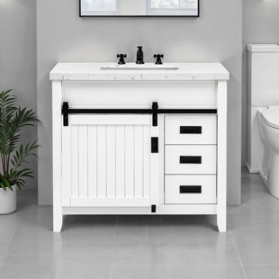 37'' Hanford Bathroom Vanity with Engineered Stone Top