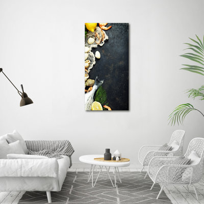 Douglasville Seafood - Wrapped Canvas Print