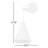 Bertie Steel Armed Sconce