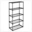 Support à 5 tablettes pour un rangement organisé, durable et peu encombrant, parfait pour la maison et le bureau.