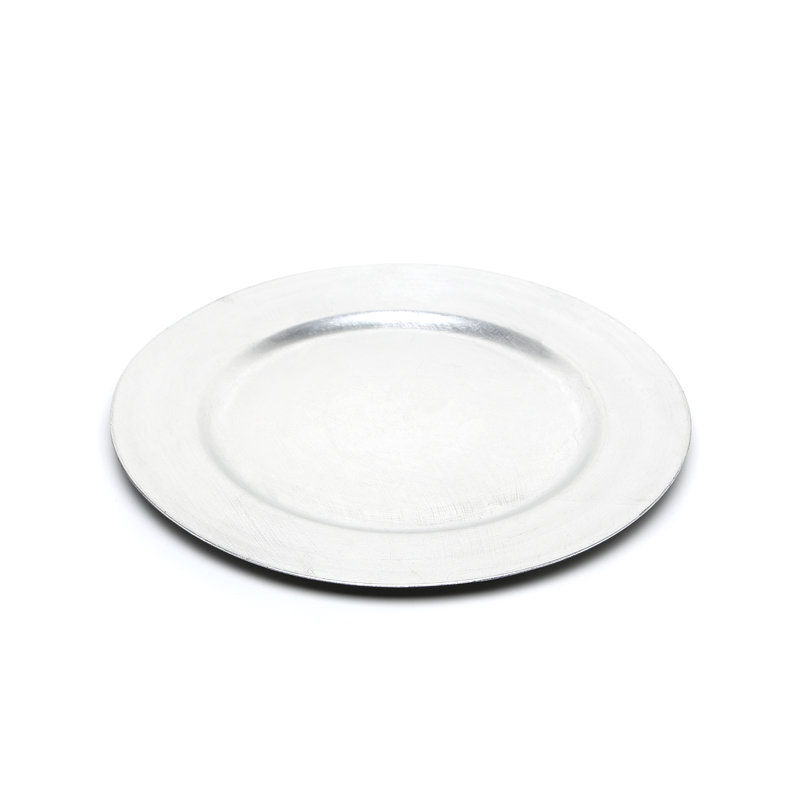 Solid Colour Charger, Silver