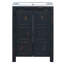 Ensemble de meuble-lavabo simple 24 po avec plateau en céramique Caprisha