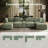 Parkton 7 Piece Chenille Upholstered Sectional Sofa,  U-shaped Modular Couch Sofa with 2 Storage Ottoman & Cup Holder