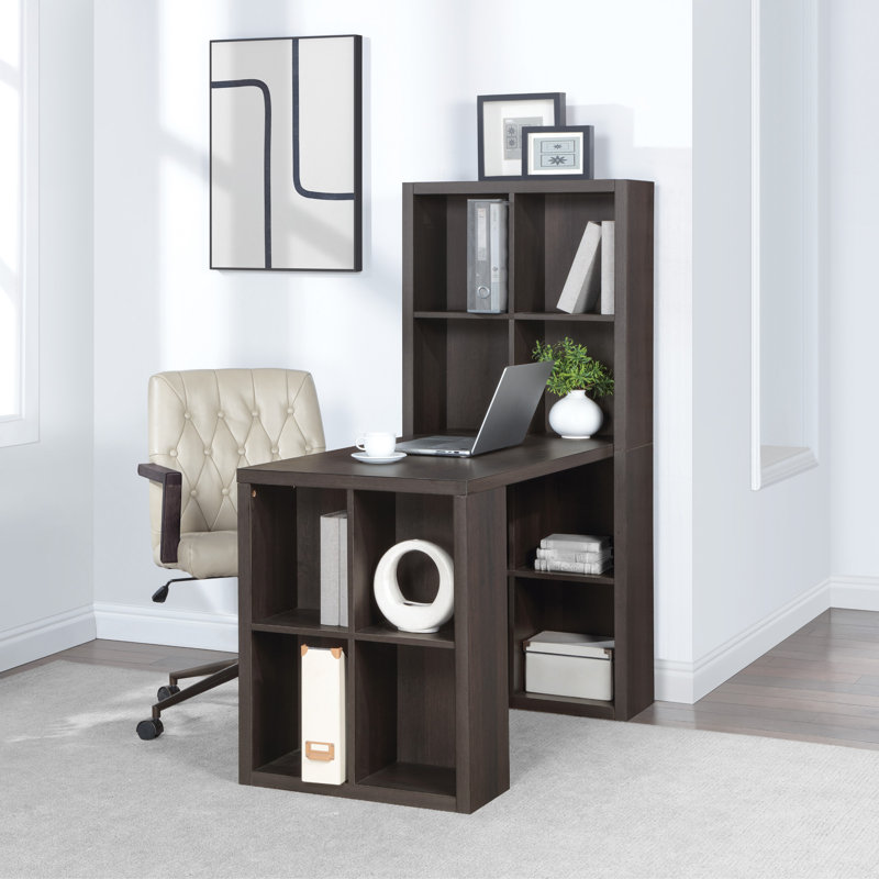48" Desk and Dual Bookcase