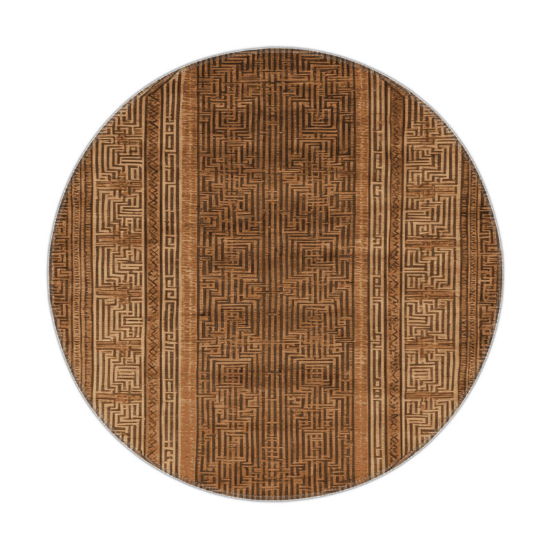 Tapis intérieur et extérieur ArtDeco, Rond 5 pi