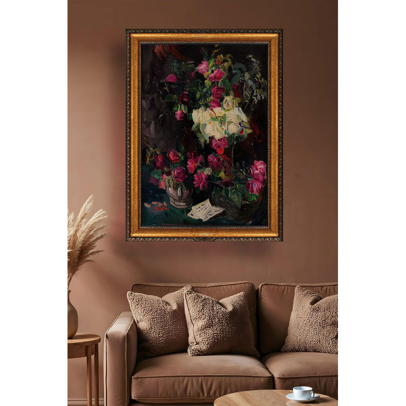 Peinture décorative sur toile encadrée, H 27,6 po x l 19,7 po