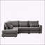 Canapé convertible en L en forme de L avec repose-pieds et coussins multiples, parfait pour le salon et le bureau-240827069