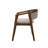 Arden U-Shaped Boucle Upholstered Dining Chairs With Armrest-118945243