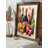 Elegant Decorative Framed MDF Painting, 13.8 x 18.5 x 0.1 inches | 100% MDF with 3 mm Thickness, 100% Pine Wood Frame | UV Printed Artwork for Stylish Home Decor, Perfect for Living Room or Office