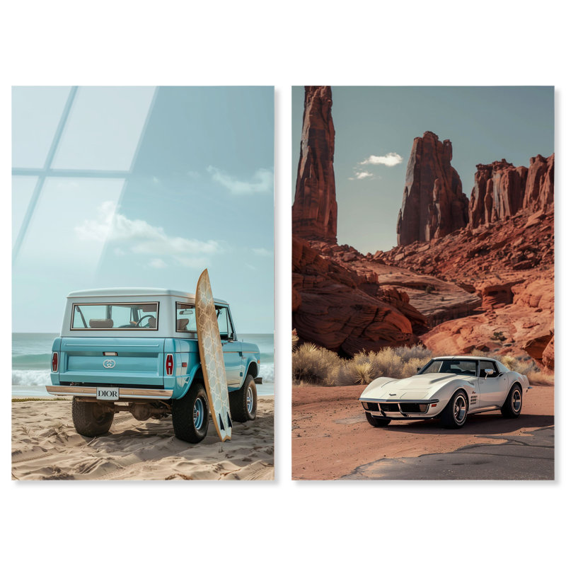Classic Cars Travel Set , H 45 po x l 30 po